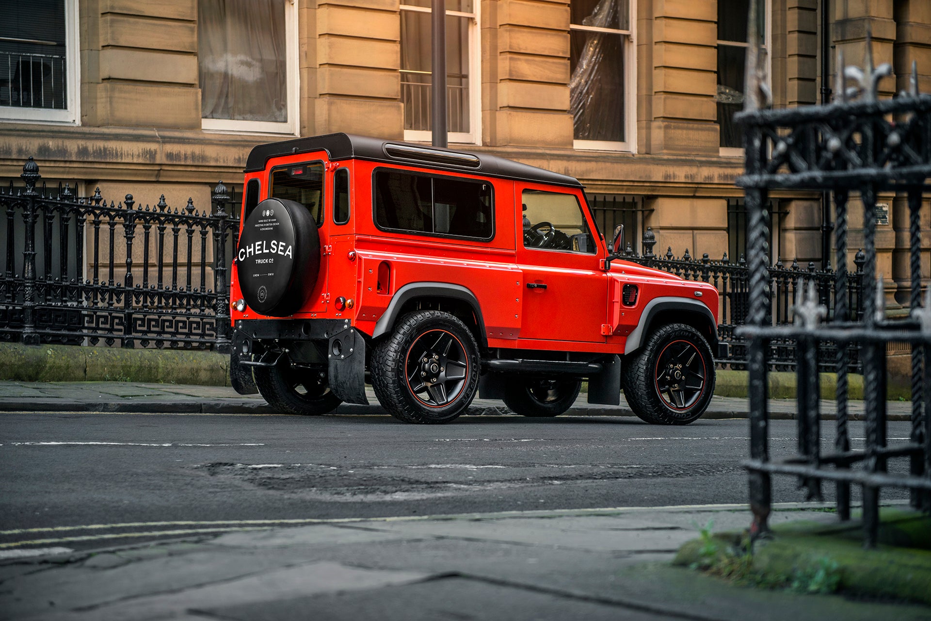 Erupting With Chelsea Truck Company Style: Lava Orange Defender 90 - The End Edition