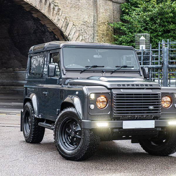 Wider View Of The Land Rover Defender 90 (1991-2016) 25mm suspension lowering kit By Chelsea Truck Company