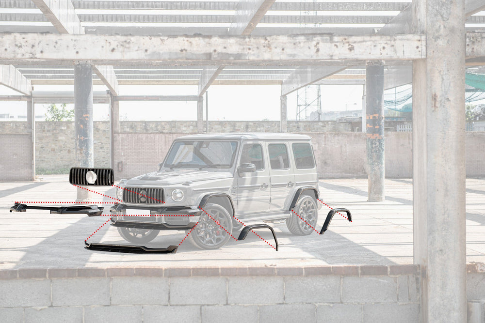 MERCEDES G-WAGON (2018-PRESENT) G63 AMG HAMMER EDITION - EXPOSED CARBON BODY KIT - Image 2