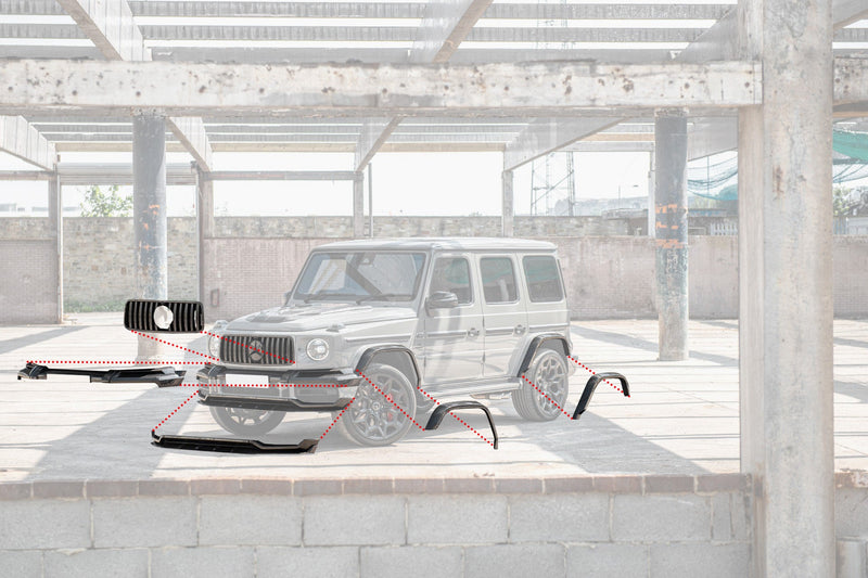 MERCEDES G-WAGON (2018-PRESENT) G63 AMG HAMMER EDITION - EXPOSED CARBON BODY KIT - Image 2