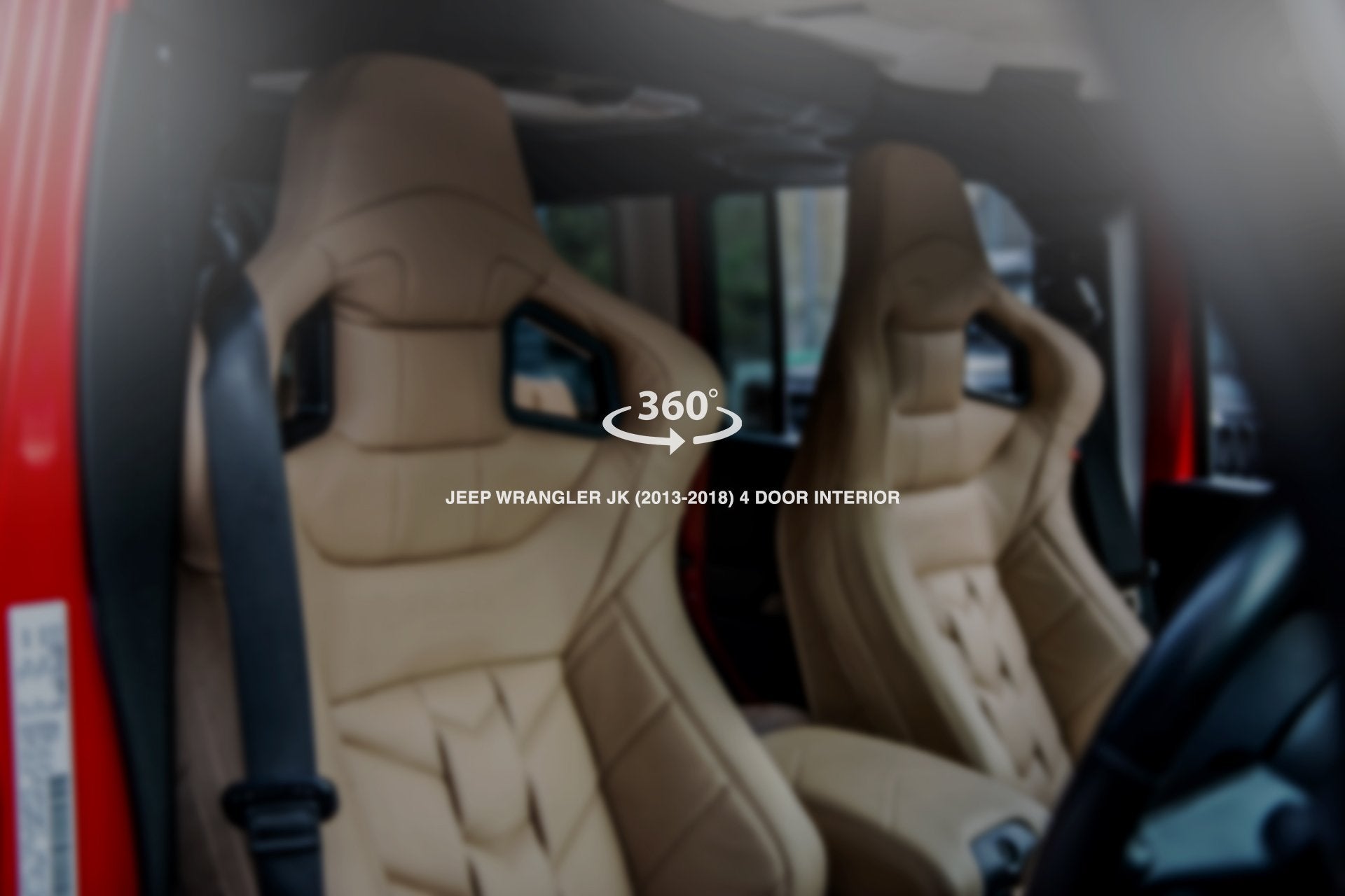 Jeep Wrangler jk 4 Door (2013-2018) Sport Leather Interior 360° Tour