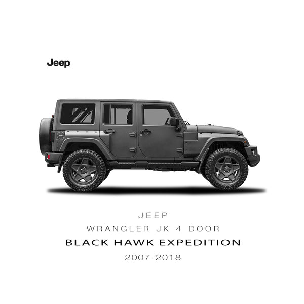 Jeep Wrangler JK (2007-2018) 4 Door Black Hawk Expedition Tailored Conversion