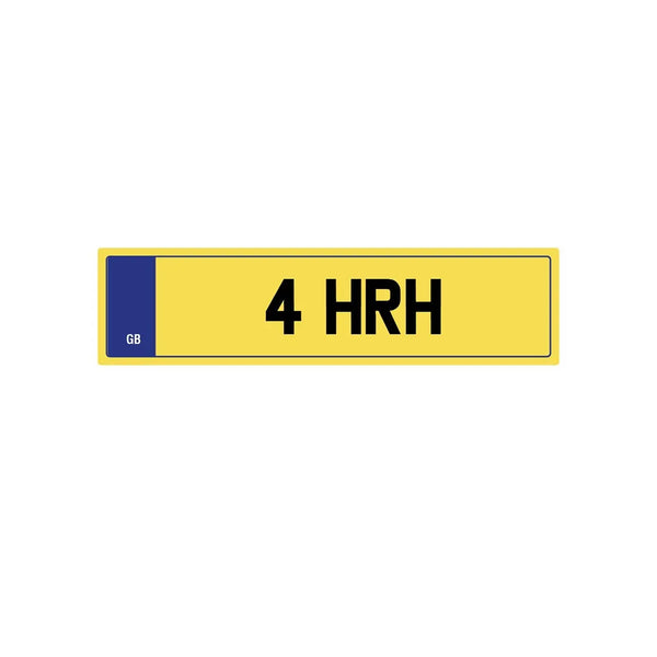 Yellow Private Plate 4 HRh by Project Kahn