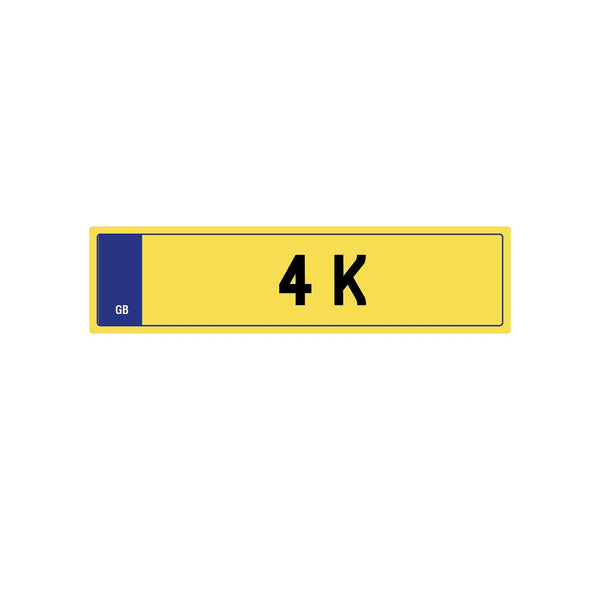 Yellow Private Plate 4 K by Project Kahn