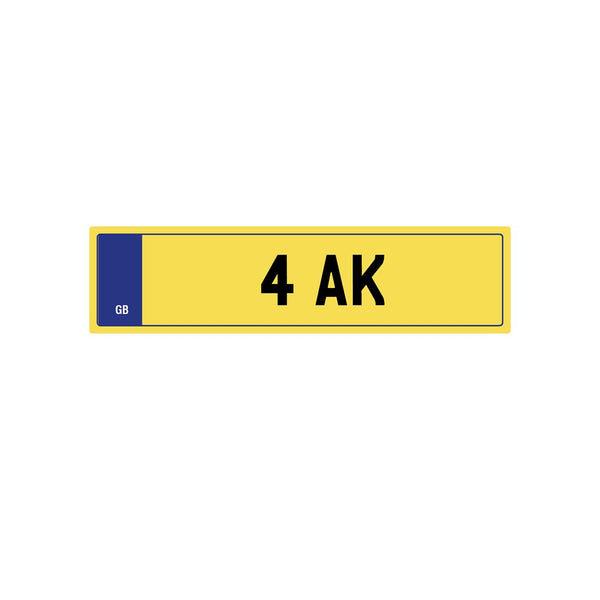 Yellow Private Plate 4 Ak by Kahn