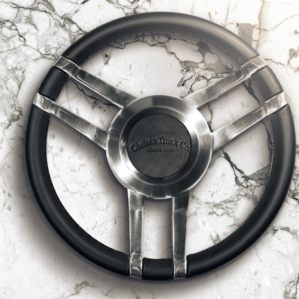 Land Rover Defender (1991-2016) Aluminium Billet Steering Wheel - Brushed Satin Image 5222