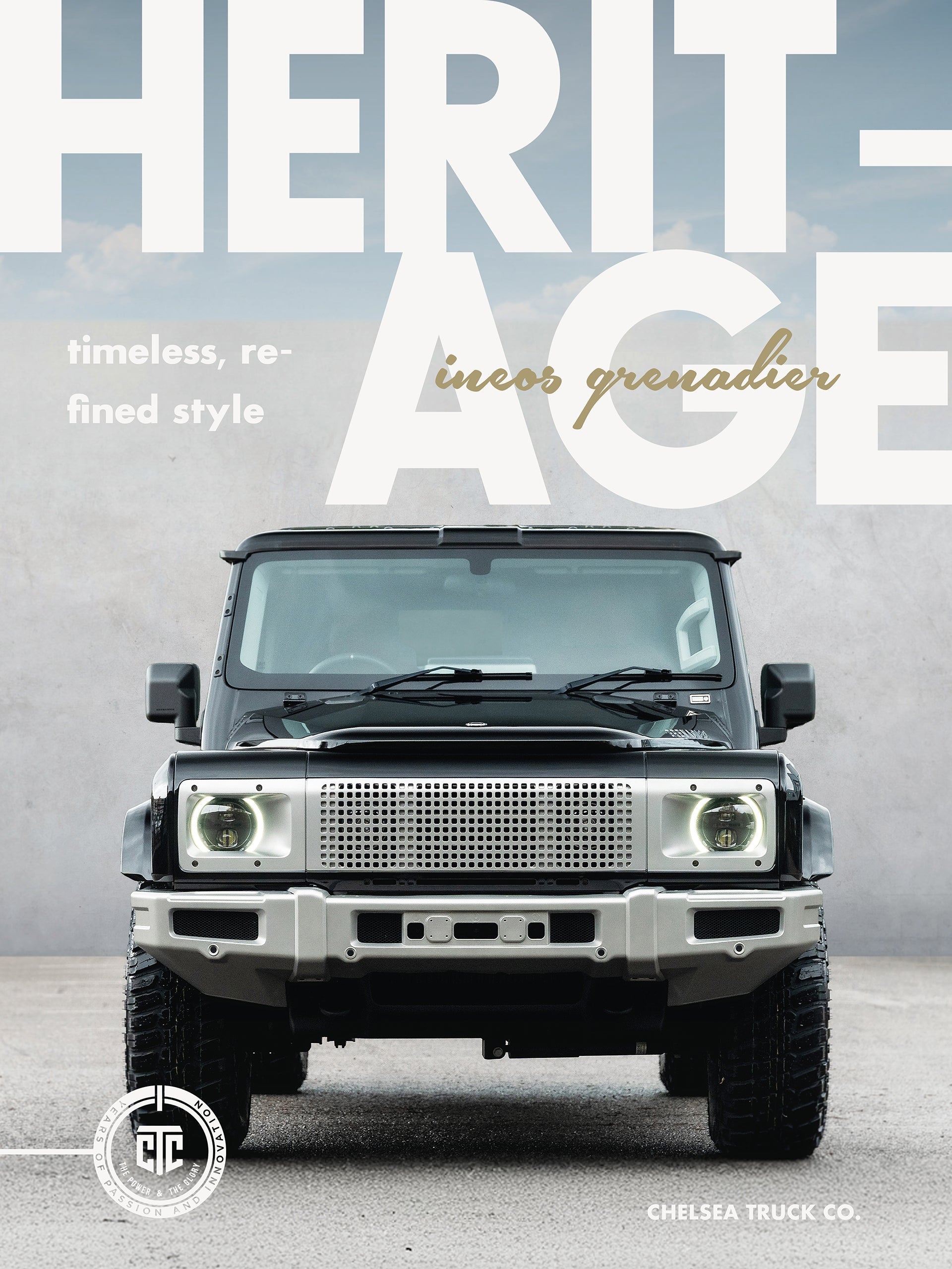 INEOS Grenadier Joins Chelsea Truck Company’s Heritage Remastered programme.