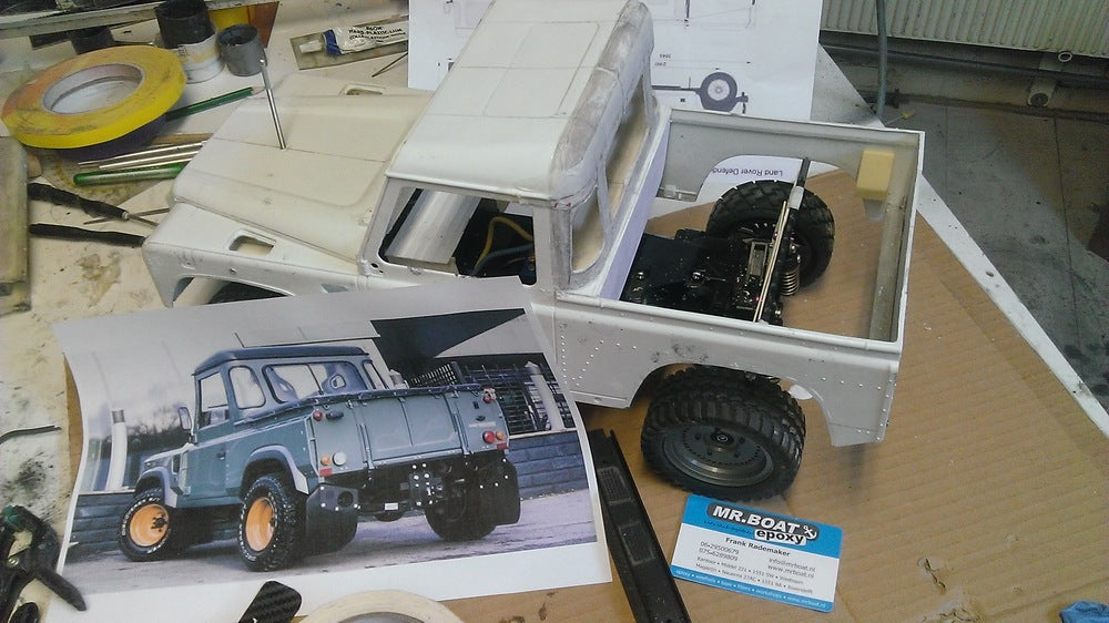 Update: Keswick Green Land Rover Defender Pick Up Model