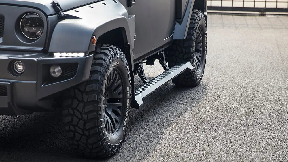 STEP UP: THE JEEP ELECTRONIC SIDE STEP BY THE CHELSEA TRUCK COMPANY - Chelsea Truck Company