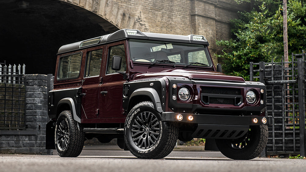 Burgundy/Satin Black 110 Station Wagon Defender Chelsea Wide Track