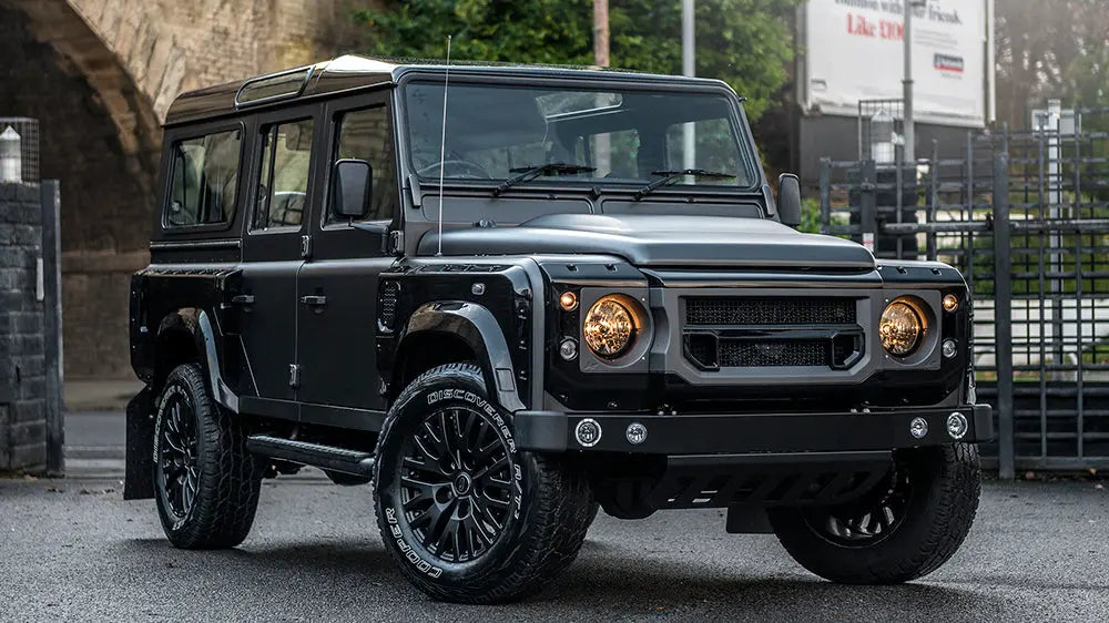 VOLCANIC ROCK LAND ROVER DEFENDER 110 STATION WAGON CHELSEA WIDE TRACK - Chelsea Truck Company