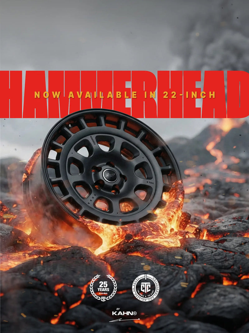 Engineered to Dominate: The Hammerhead Wheel Arrives in 22 Inches for Defender.