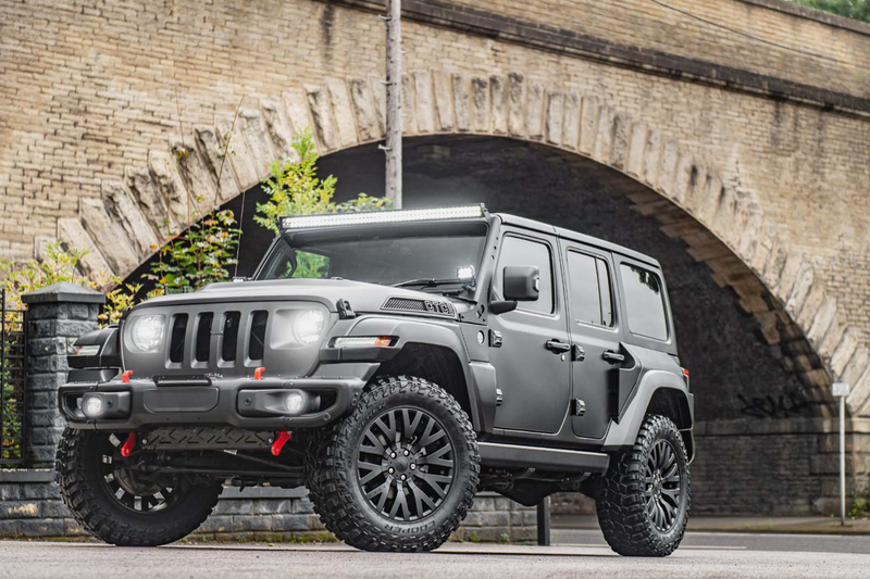 sATIN BLACK JEEP JL