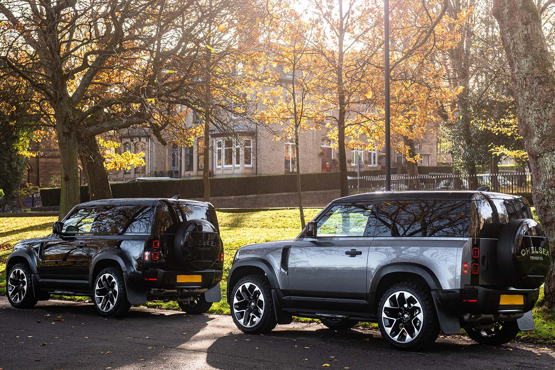 BLACK OR SILVER? HARD TOP DEFENDERS BY CHELSEA TRUCK CO.
