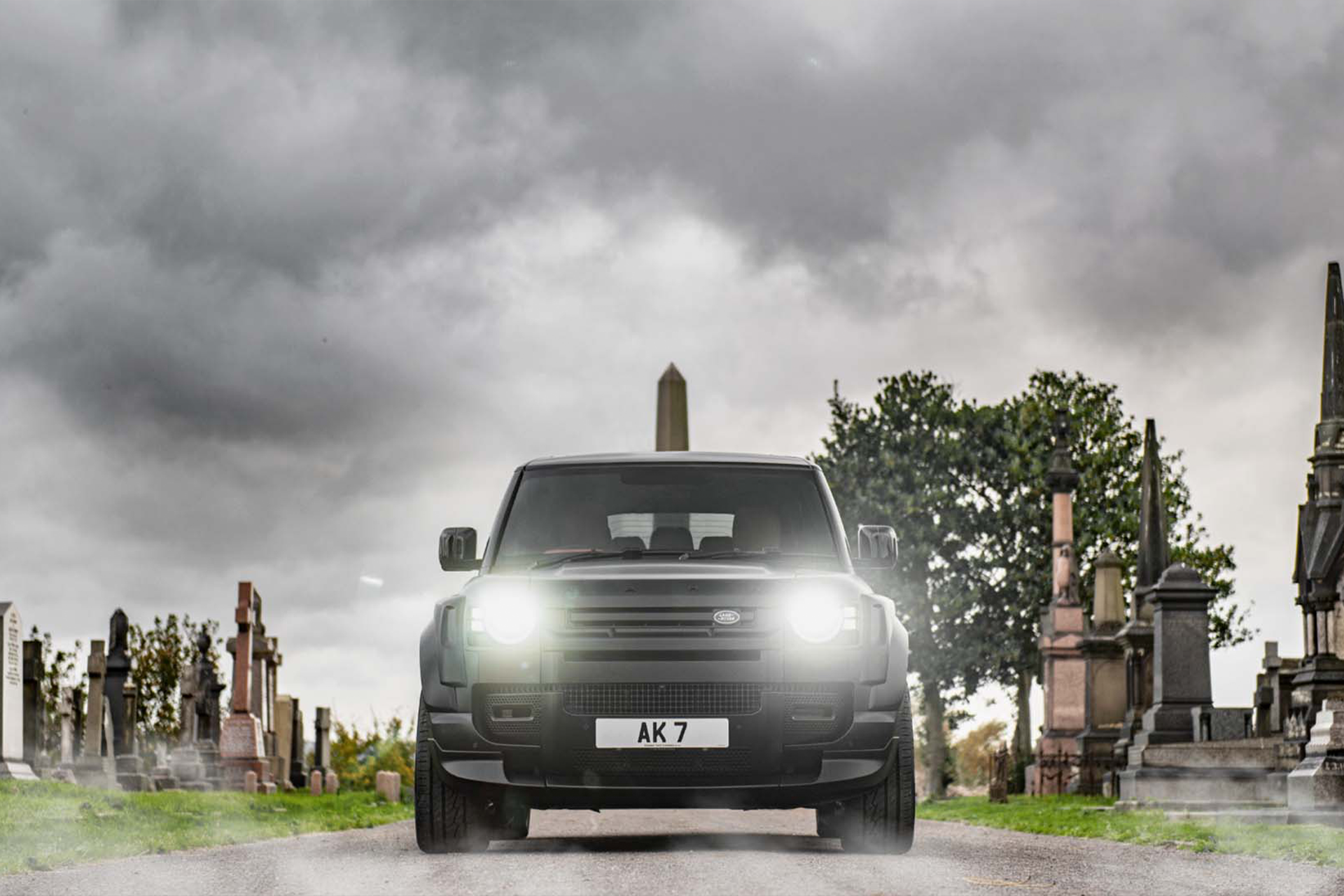 SATIN BLACK WIDE BODY DEFENDER 110