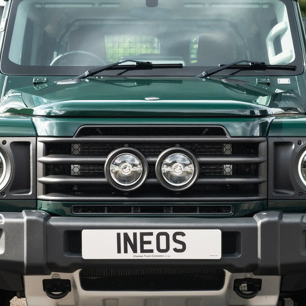 INEOS Grenadier (2023–Present) Exposed Matte Carbon Central Lamp Dakar Front Grille Chelsea Truck Company