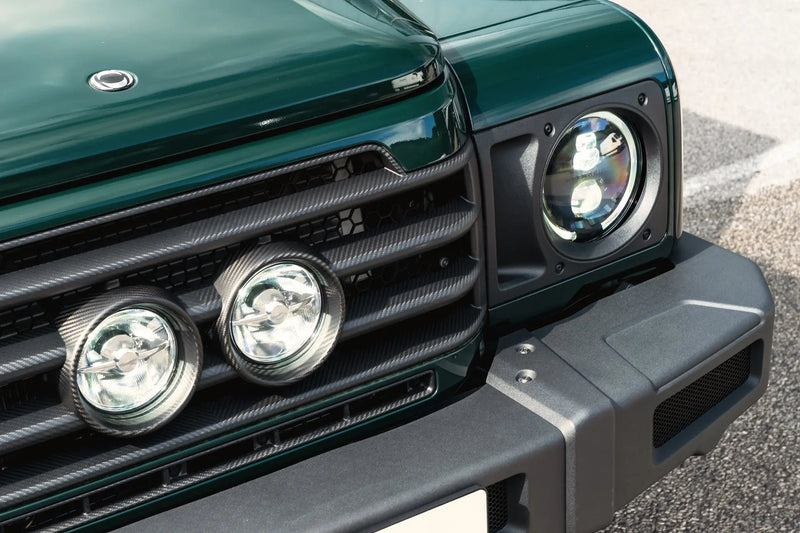 INEOS Grenadier (2023–Present) Exposed Matte Carbon Central Lamp Dakar Front Grille - Image 14