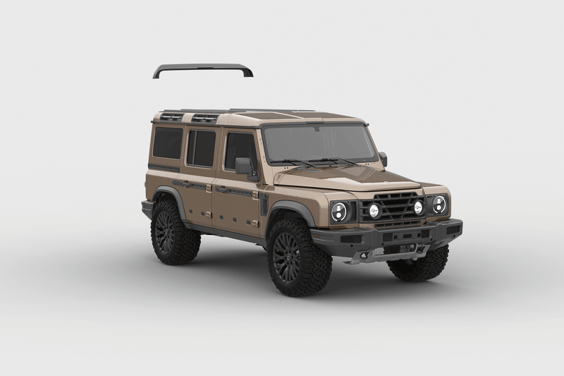 INEOS Grenadier (2023–Present) Exposed Matte Carbon Upper Rear Roof Wing - Image 5