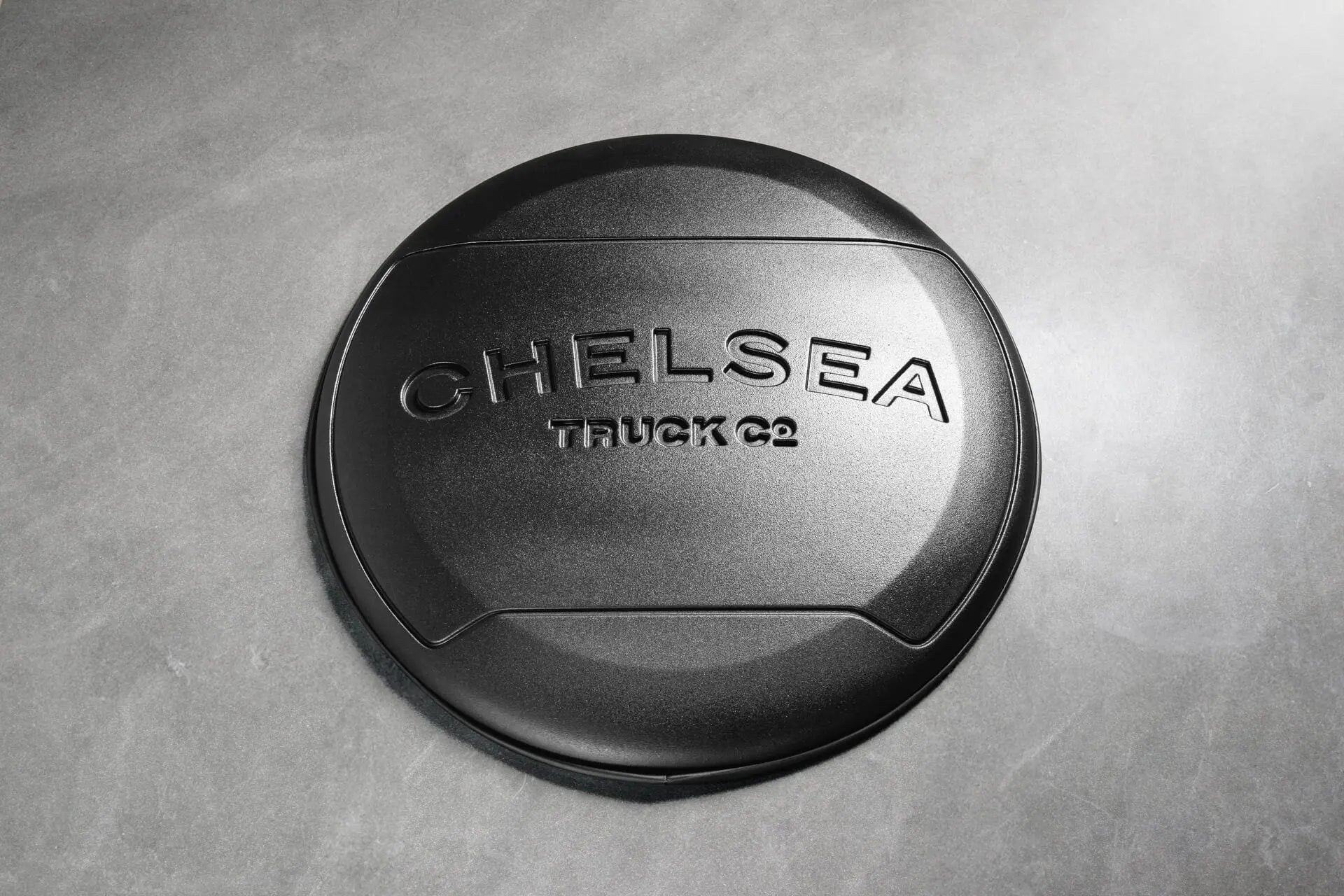 Defender Satin Black Expedition Spare Wheel Cover | Chelsea Truck