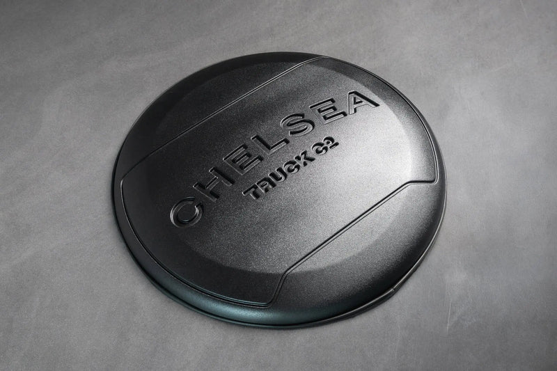 Defender Satin Black Expedition Spare Wheel Cover | Chelsea Truck