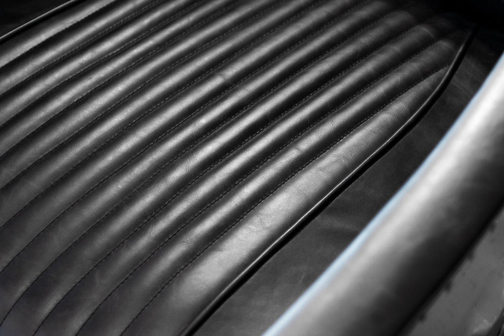 Vintage Automobile-Inspired Chair in Stealth Black - Image 3