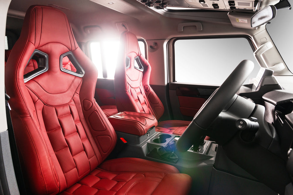 Ineos Grenadier Vermilion Sport Seat Leather Interior (2023–Present) - Image 1
