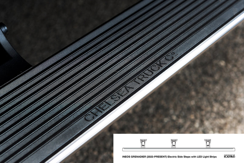 INEOS GRENADIER (2023-PRESENT) Electric Side Steps with LED Light Strips - Image 3