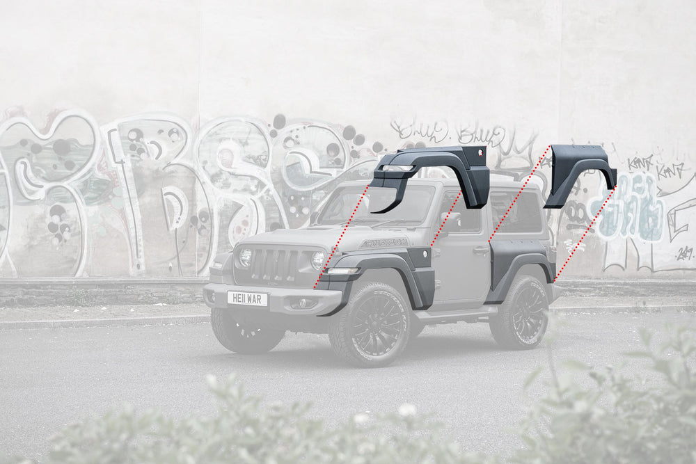 JEEP WRANGLER JL (2018-PRESENT) 2 DOOR BLACK HAWK BODYKIT - Image 6