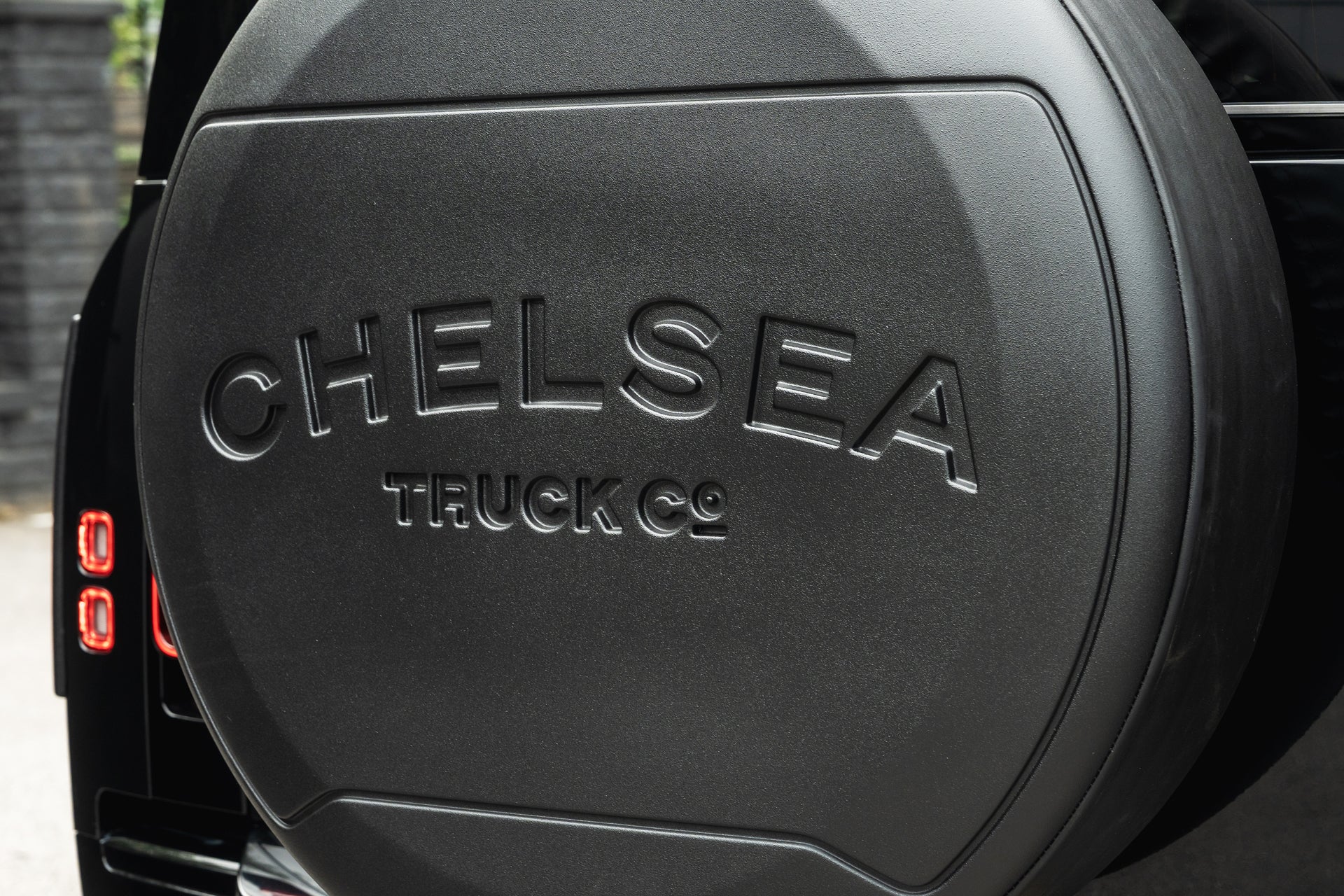 Defender Satin Black Expedition Spare Wheel Cover | Chelsea Truck