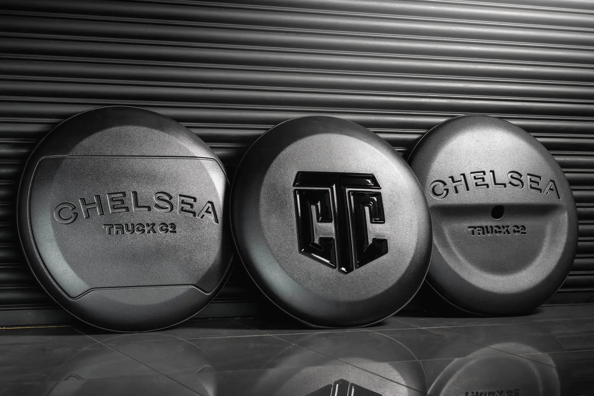 Defender Satin Black Expedition Spare Wheel Cover | Chelsea Truck