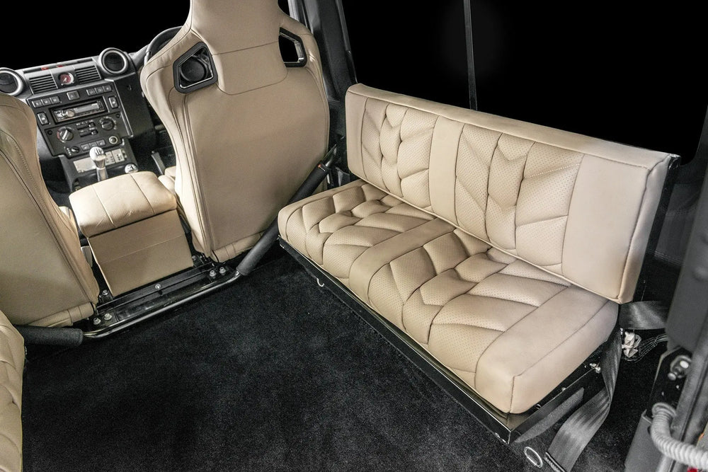 Land Rover Defender 90 (1991-2016) Leather Interior 6 Seat Conversion - Image 9