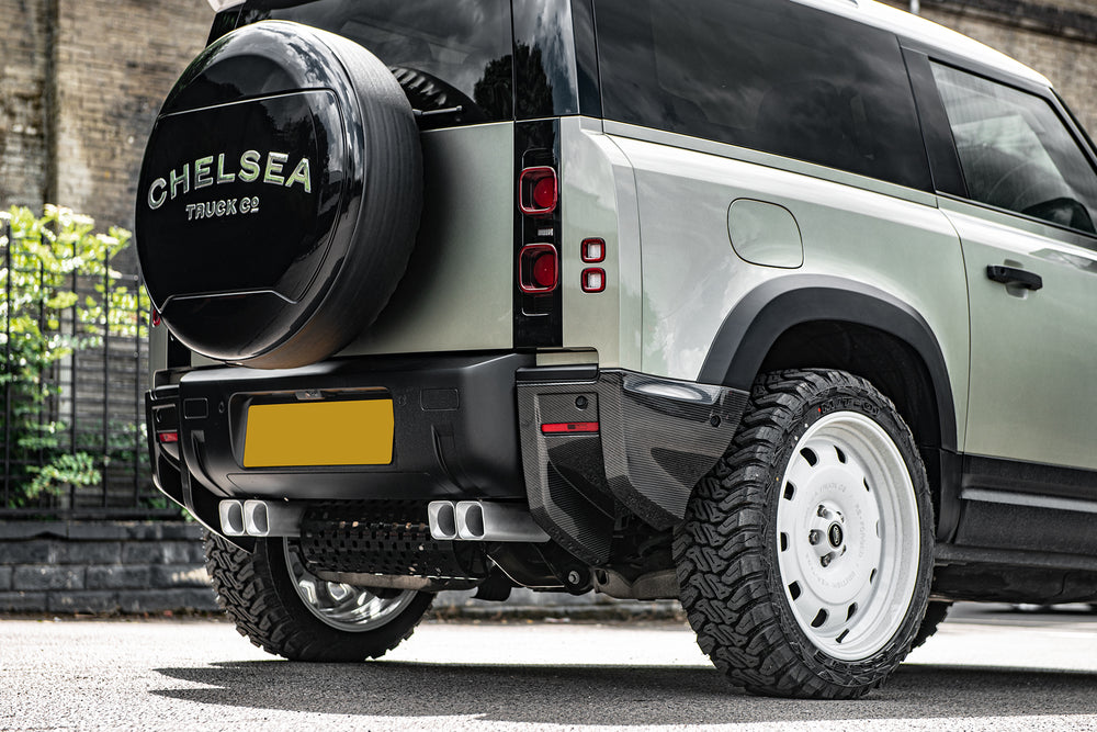 Land Rover Defender (2020-onwards) Exposed Carbon Rear Bumper Spats - Image 3
