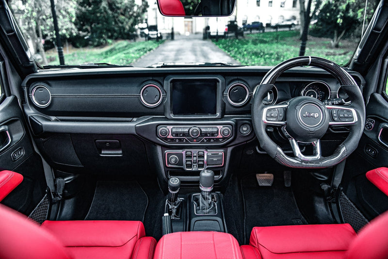 Jeep Wrangler JL (2018-Present) Carbon Sports Steering Wheel with Kahn Lettering - Image 10