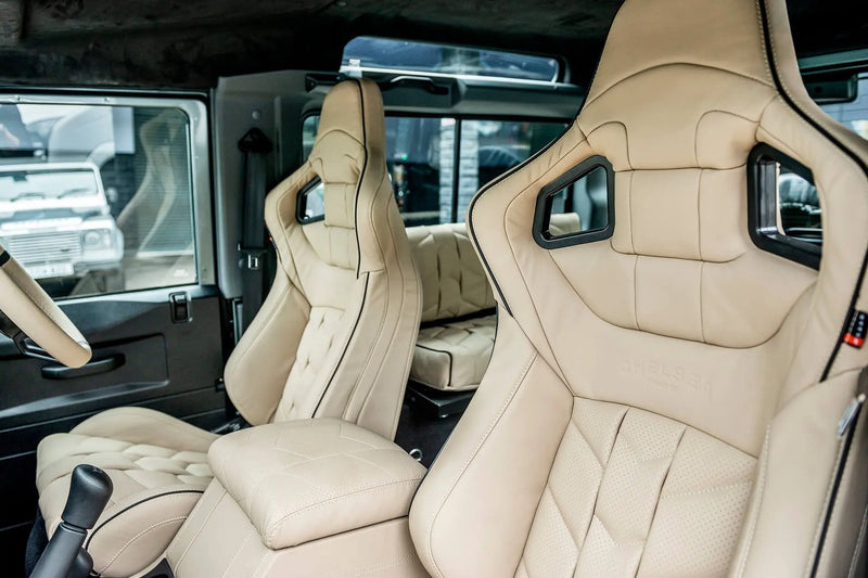 Land Rover Defender 90 (1991-2016) Leather Interior 6 Seat Conversion - Image 1
