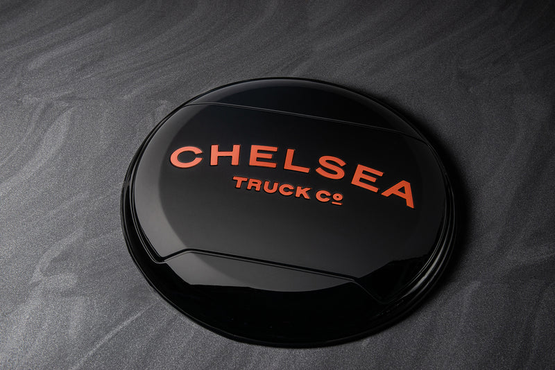 Copper Lettering for Chelsea Truck Company Hard Spare Wheel Cover - Image 3