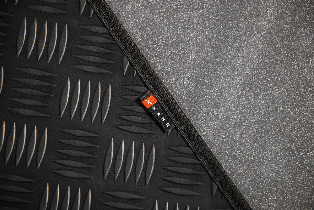 LAND ROVER DEFENDER 110 (1991-2016) CHEQUERED RUBBER FLOOR MATS - Image 1