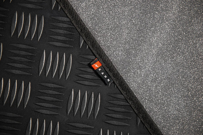 LAND ROVER DEFENDER 110 (1991-2016) CHEQUERED RUBBER FLOOR MATS - Image 1