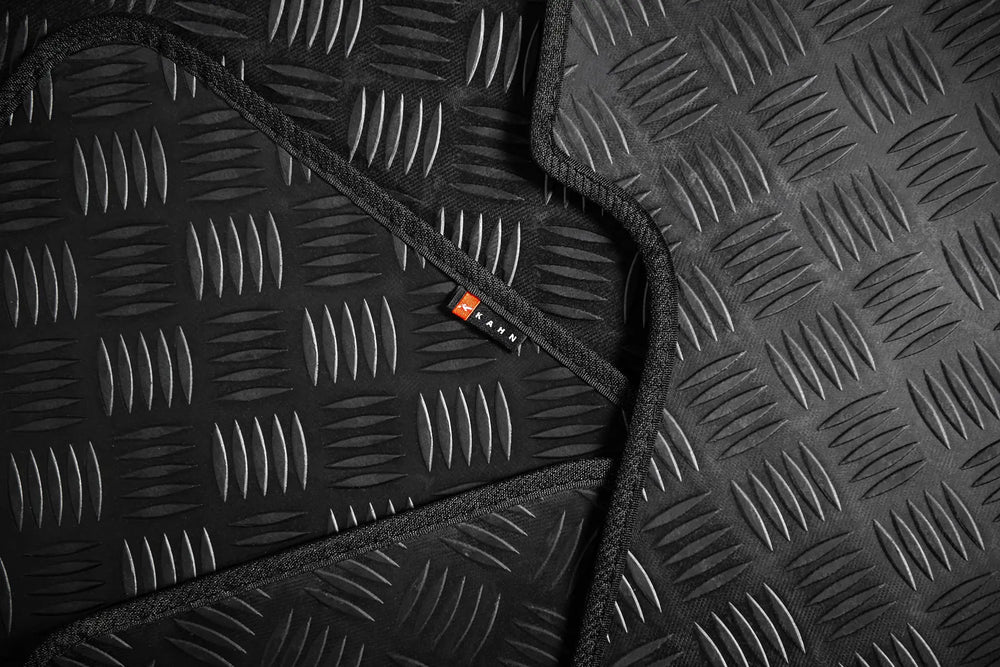 LAND ROVER DEFENDER 110 (1991-2016) CHEQUERED RUBBER FLOOR MATS - Image 7