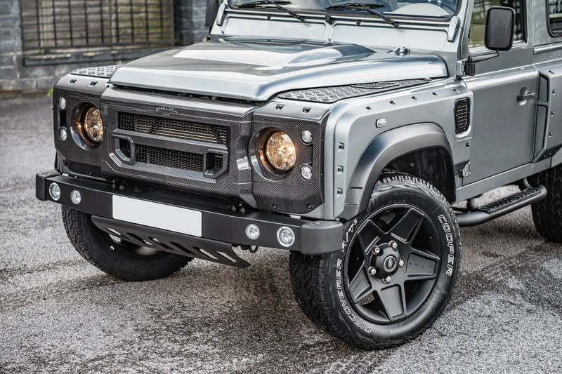 Land Rover Defender (1991-2016) X-Lander Herringbone Exposed Carbon Front Grille - Image 9