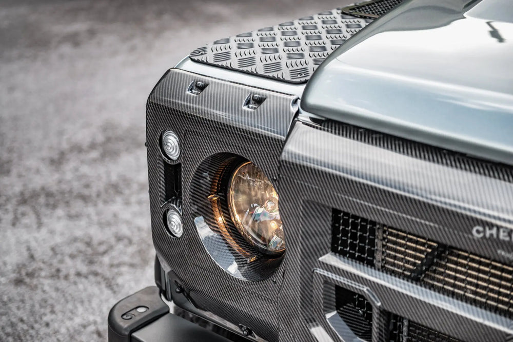 Land Rover Defender (1991-2016) X-Lander Herringbone Exposed Carbon Front Grille - Image 10