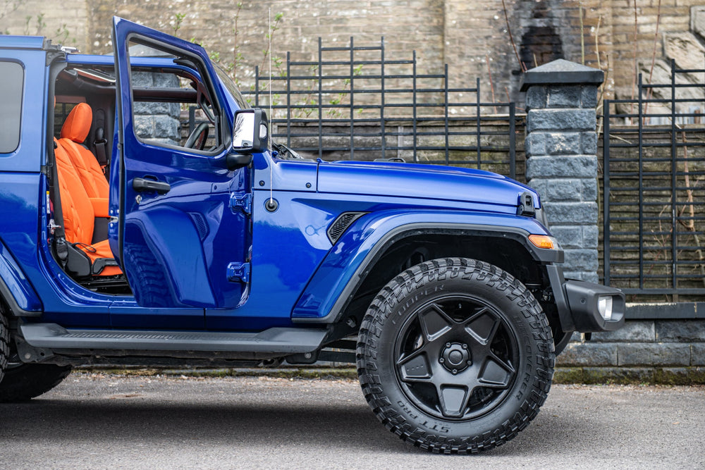 Jeep Wrangler JL 2-Door Leather Interior – Orange Comfort | Chelsea Truck Co - Image 7