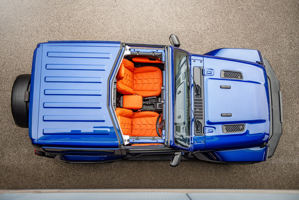 Jeep Wrangler JL 2-Door Leather Interior – Orange Comfort | Chelsea Truck Co - Image 8