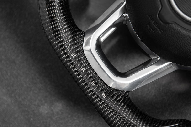 Jeep Wrangler JL (2018-Present) Carbon Sports Steering Wheel with Kahn Lettering - Image 6