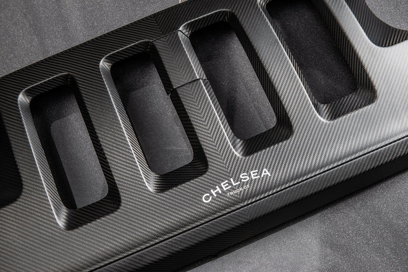 JEEP WRANGLER JL (2018-PRESENT) Exposed CARBON 4 SLOT HERRINGBONE DESIGN GRILLE IN MATTE FINISH - Image 6