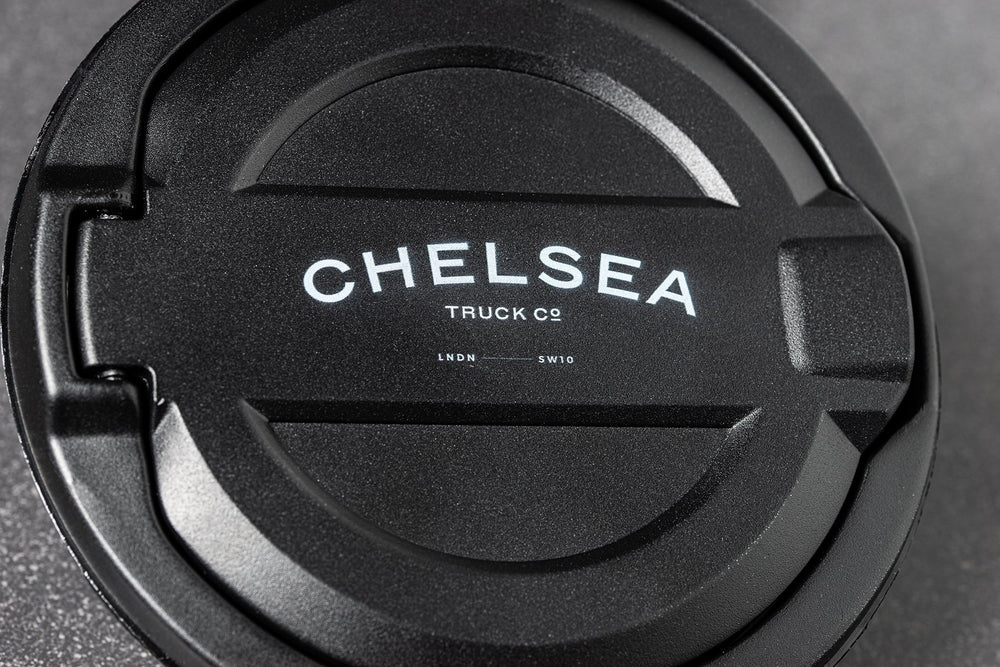 Jeep Wrangler JL (2018-Present) Chelsea Truck Company logo Fuel Filler Cap - Image 2