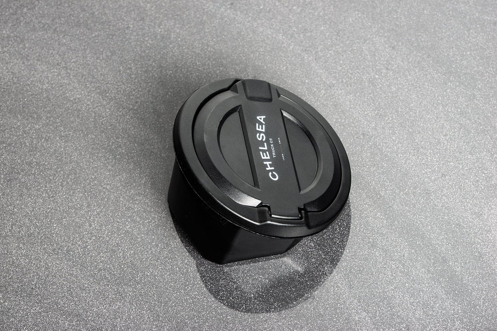 Jeep Wrangler JL (2018-Present) Chelsea Truck Company logo Fuel Filler Cap - Image 4