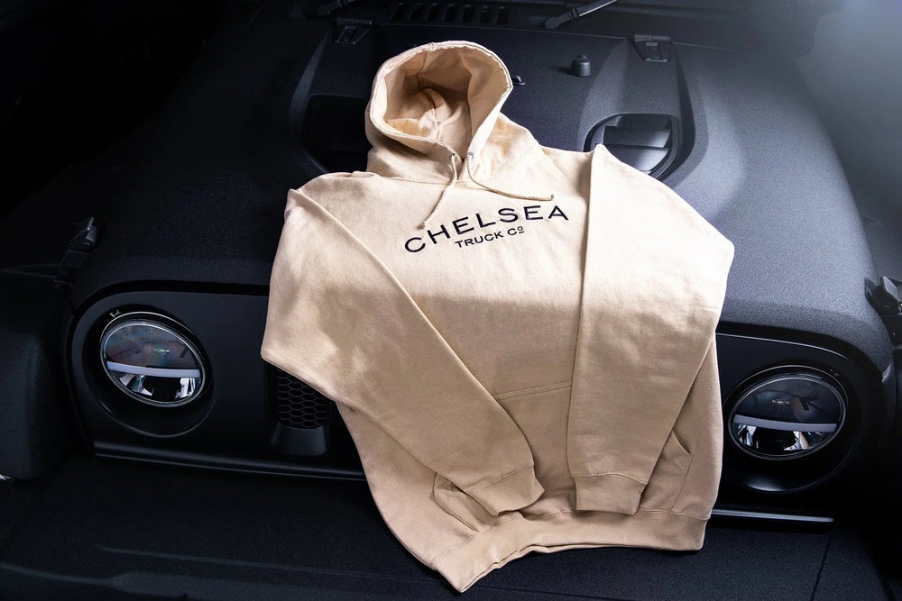 Men's Desert Sand with Black Embroidery Chelsea Truck Co Hoodie