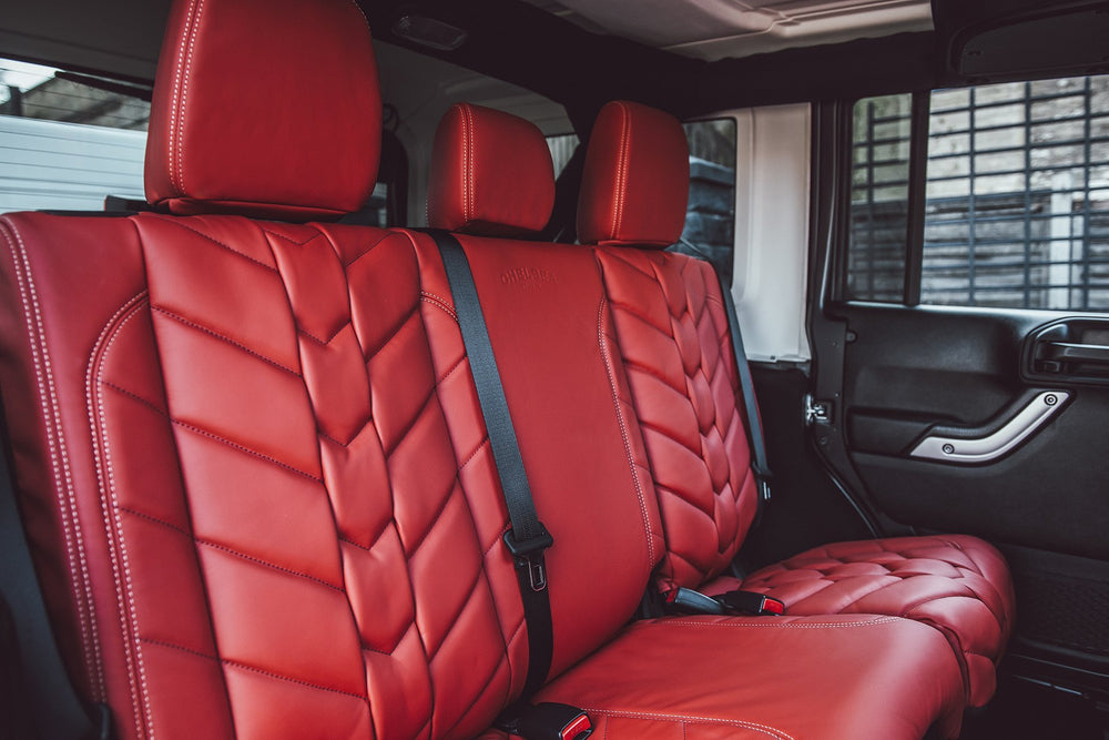 Jeep Wrangler JK 4 Door Red GTB Leather Interior