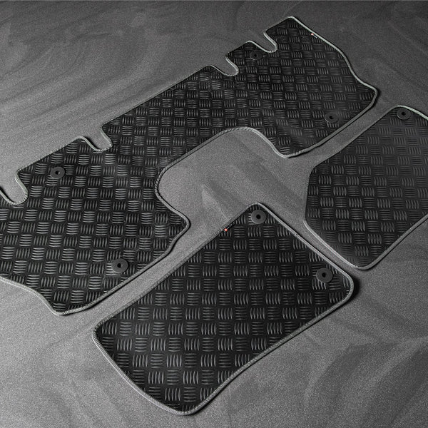 Jeep Wrangler Jl (2018-Present) Chequered Rubber Mats - 4 Door by Chelsea Truck Company - Image 646