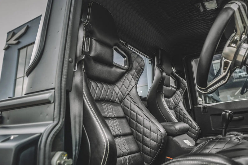 Land Rover Defender 90 (1991-2016) Vegan Leather GTB Sport Seats - Image 2